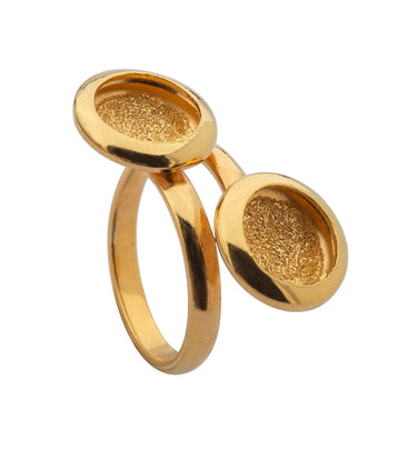Anillo Cielo Estrellado Encontrado Dorado